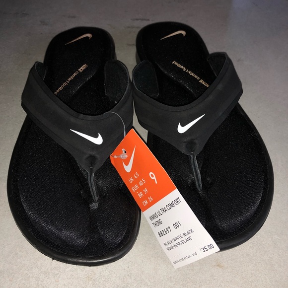 nike ultra comfort flip flops womens size 9